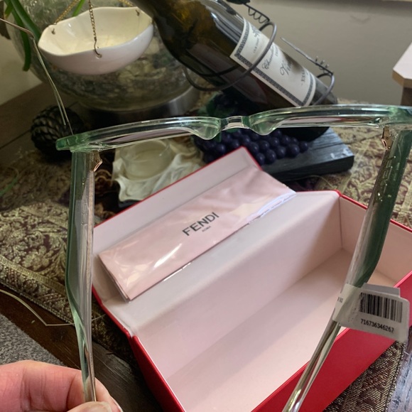 SOLD⛔️Authentic FENDI 53mm Square Acetate logo sunglasses - Picture 9 of 14